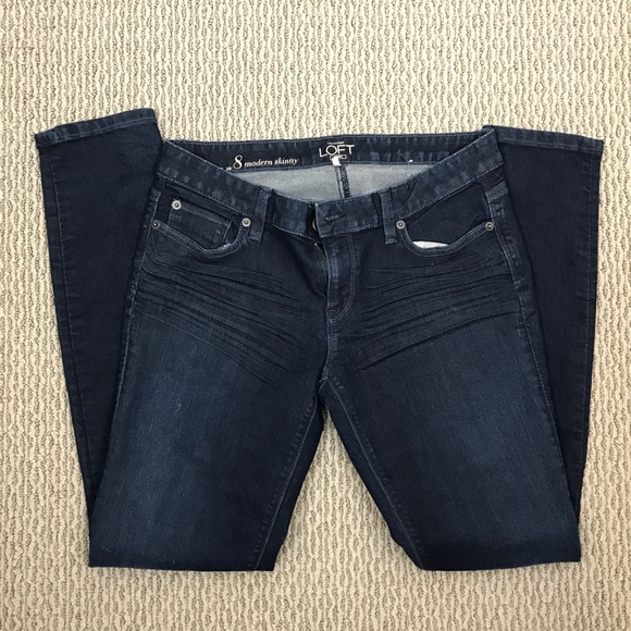LOFT Denim - LOFT Modern Skinny Dark Wash Denim Jeans - Size 8